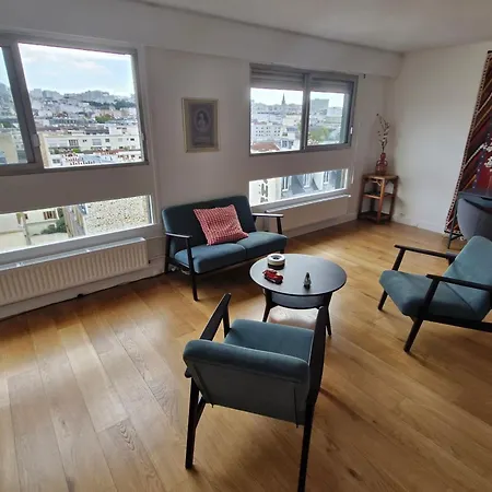 Loft 80m2 Au 9ème étage Avec Ascenseur - Parking Gratuit - Vues Panoramiques Sur Appartamento Parigi