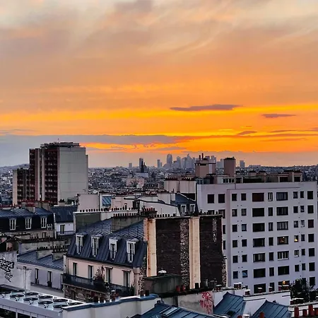 Apartment Loft 80m2 Au 9eme Etage Avec Ascenseur - Parking Gratuit - Vues Panoramiques Sur Paris
