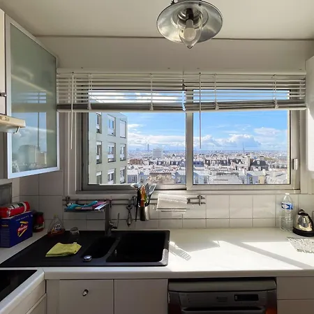 Apartment Loft 80m2 Au 9eme Etage Avec Ascenseur - Parking Gratuit - Vues Panoramiques Sur Paris