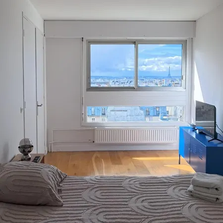 Loft 80m2 Au 9eme Etage Avec Ascenseur - Parking Gratuit - Vues Panoramiques Sur Paris